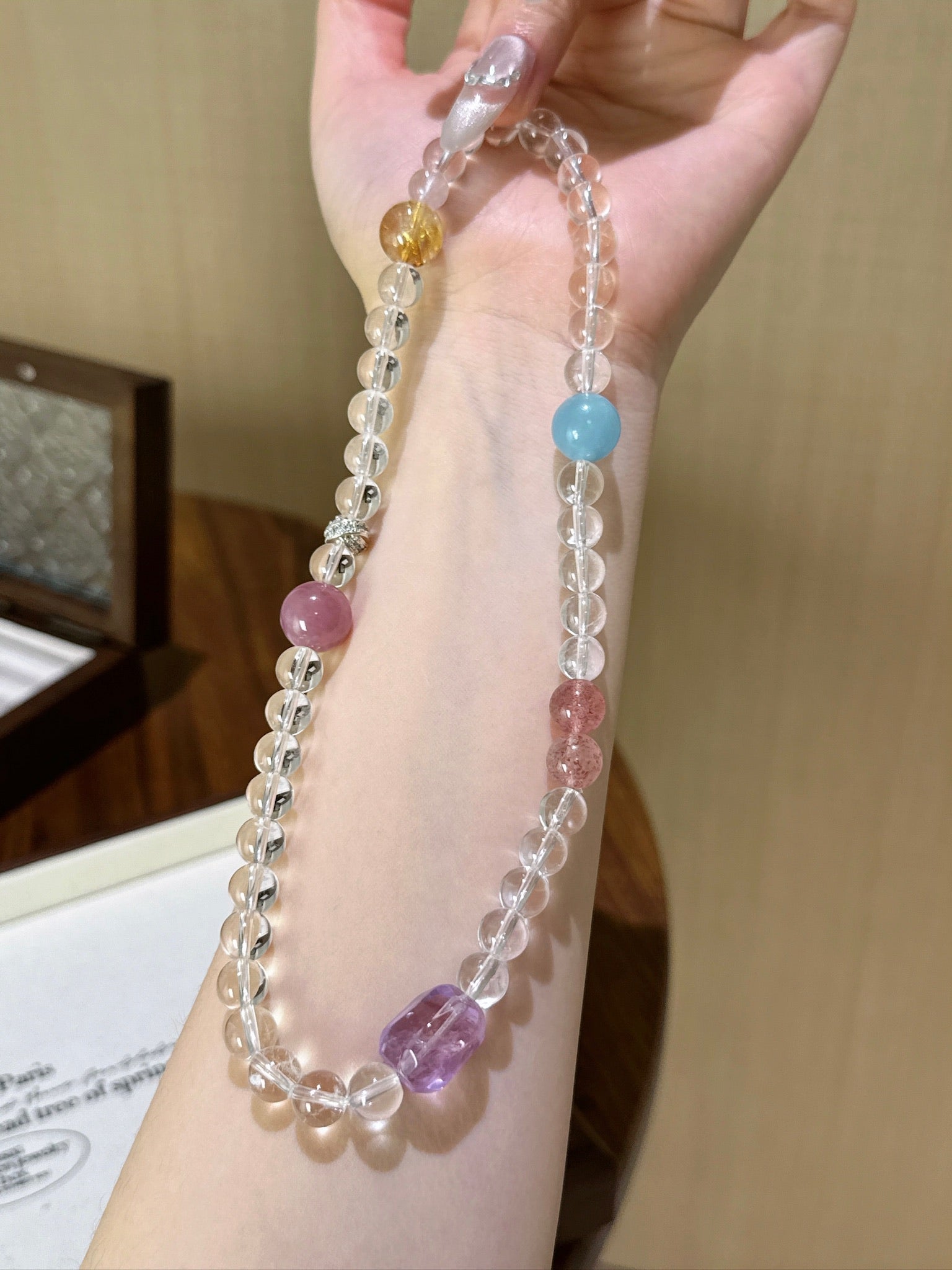 ▫️▪️ White crystal multi-treasure bracelet